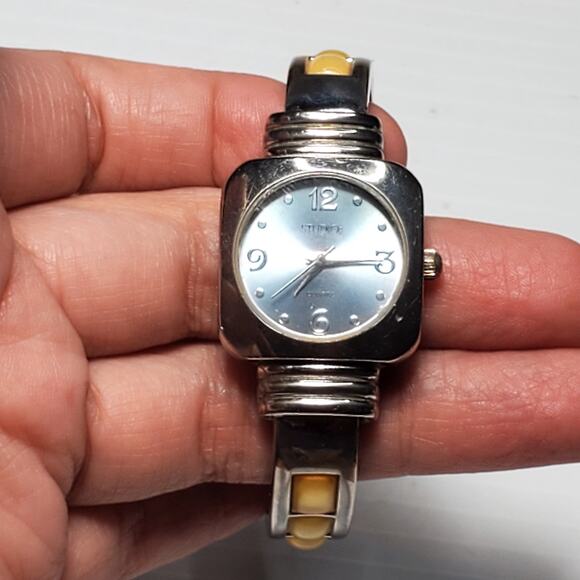Studio Time STD985T Cuff Bracelet Quartz Analog Women's Cuff Watch 6" Untested - Picture 1 of 6